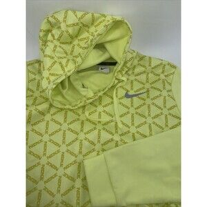 Nike Men's Therma B Yellow All Over Print Fleece Hoodie (DD1760-060) Size Large